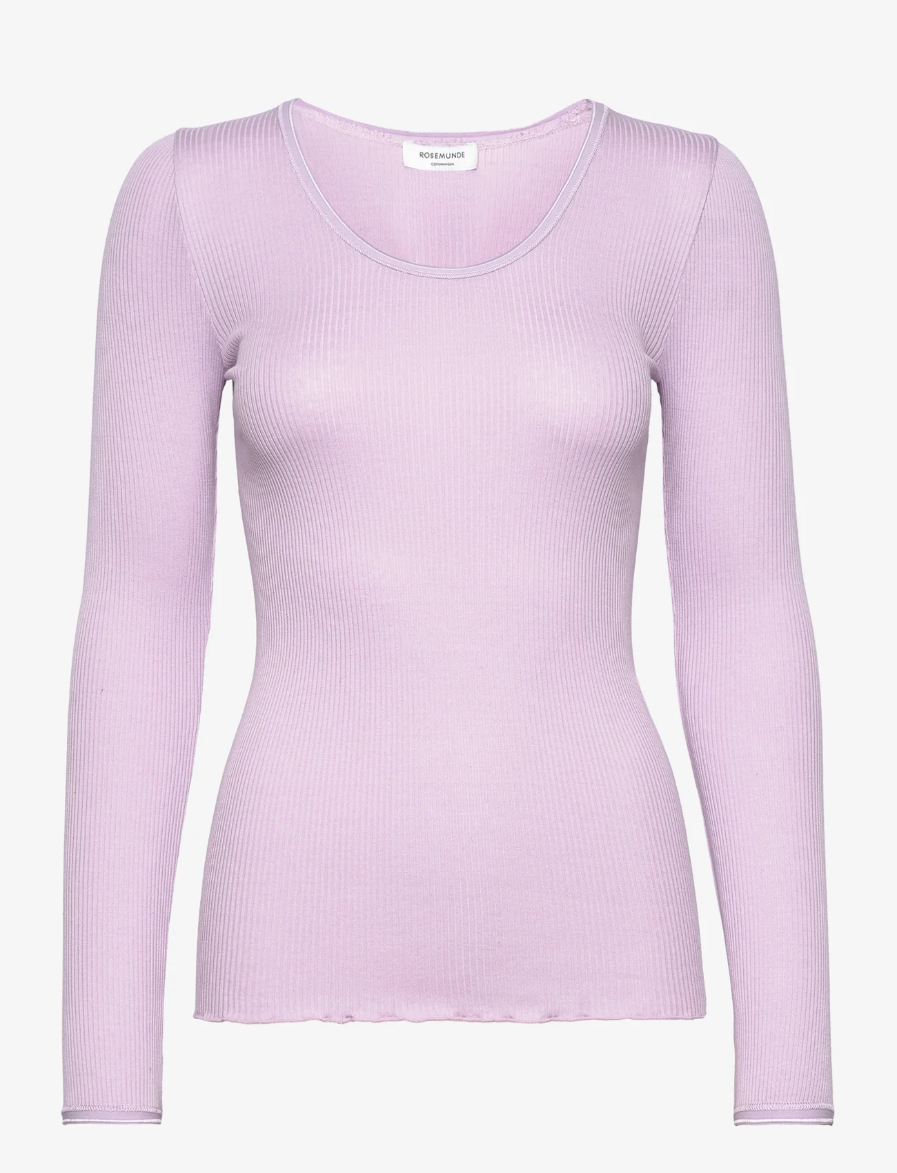 Rosemunde - Silk t-shirt - long-sleeved tops - lavender frost - 0