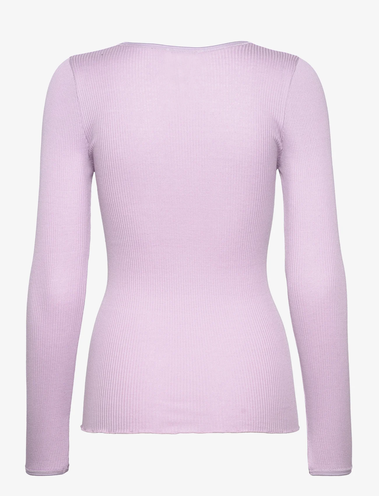 Rosemunde - Silk t-shirt - long-sleeved tops - lavender frost - 1