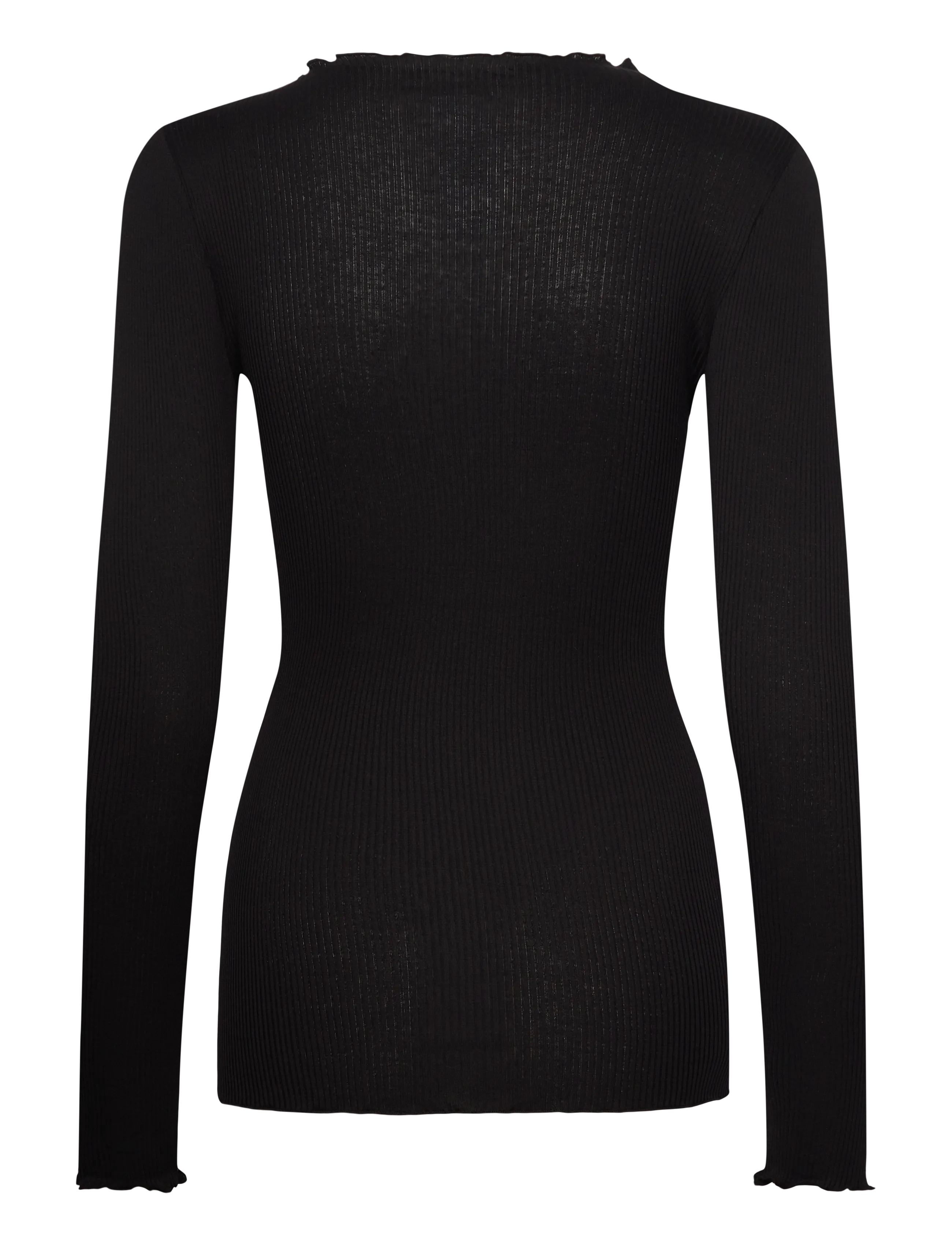 Rosemunde - RWPearl Silk LS T-shirt - palaidinukės ilgomis rankovėmis - black - 1