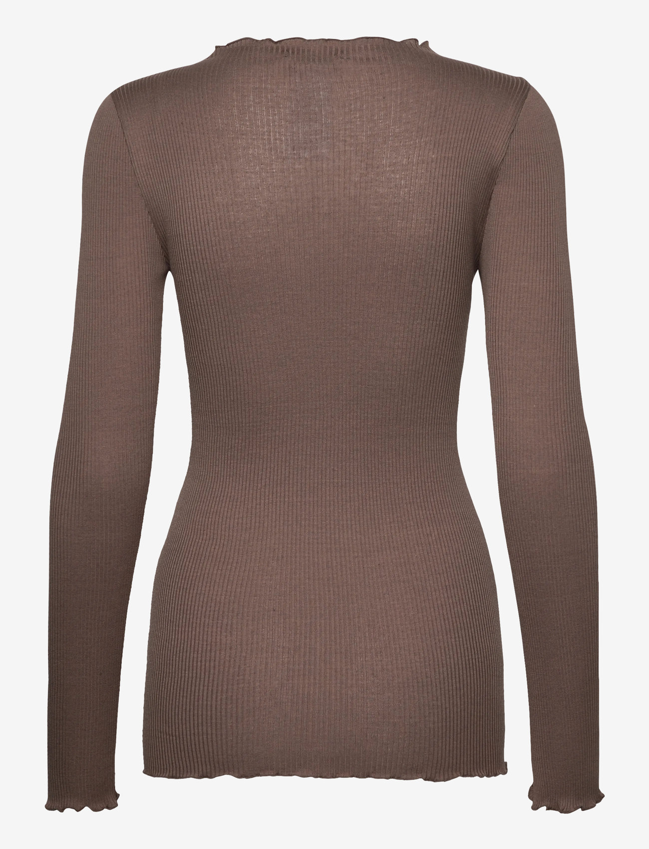 Rosemunde - Silk t-shirt - långärmade toppar - falcon - 1