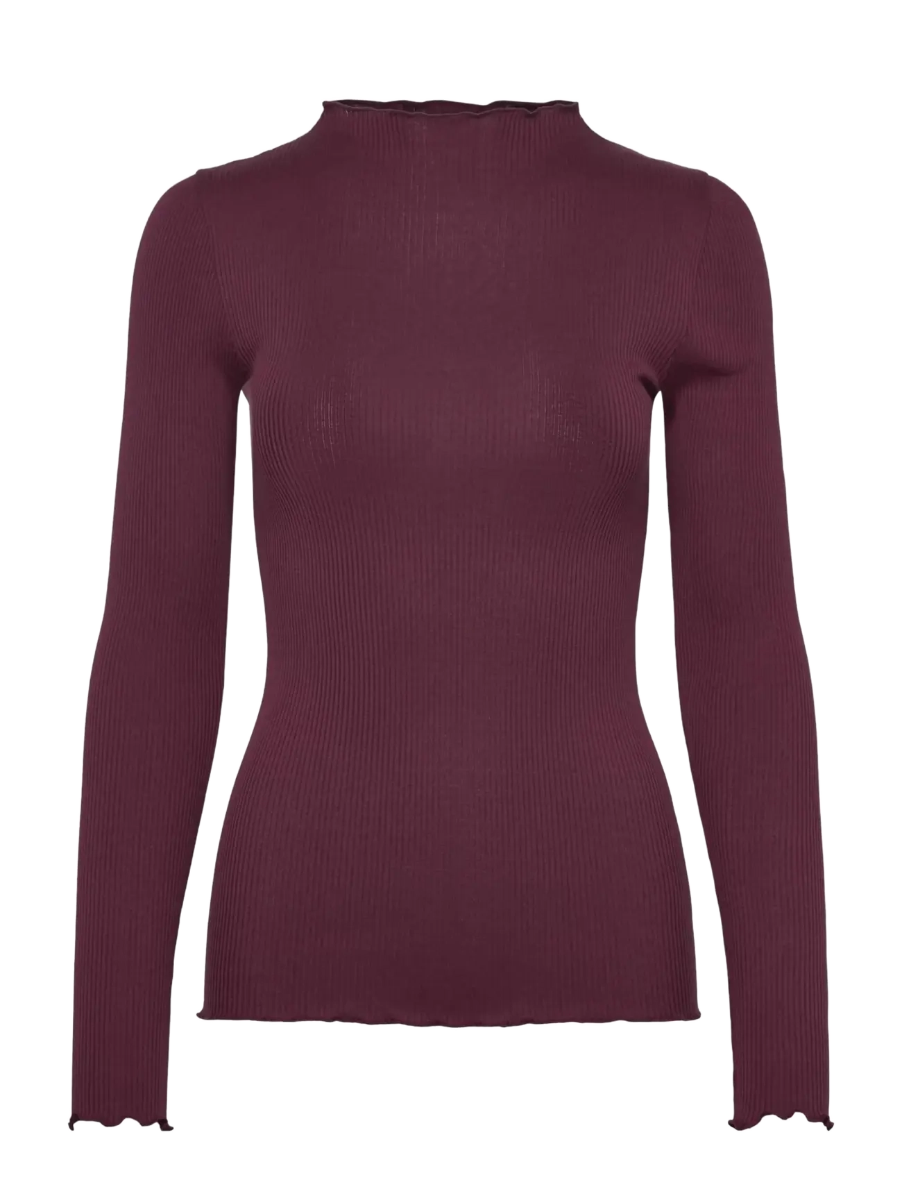 Rosemunde RWPearl Silk LS T-shirt - Langærmede toppe - WINDSOR WINE / burgundy
