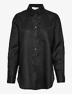 Linen shirt - BLACK