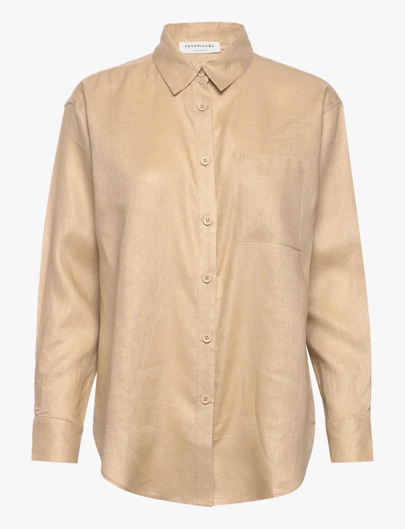 Rosemunde - Linen shirt - linneskjortor - natural sand - 0
