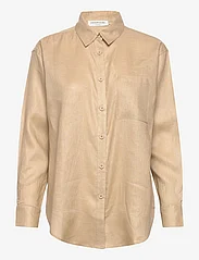 Rosemunde - Linen shirt - linasest riidest särgid - natural sand - 0
