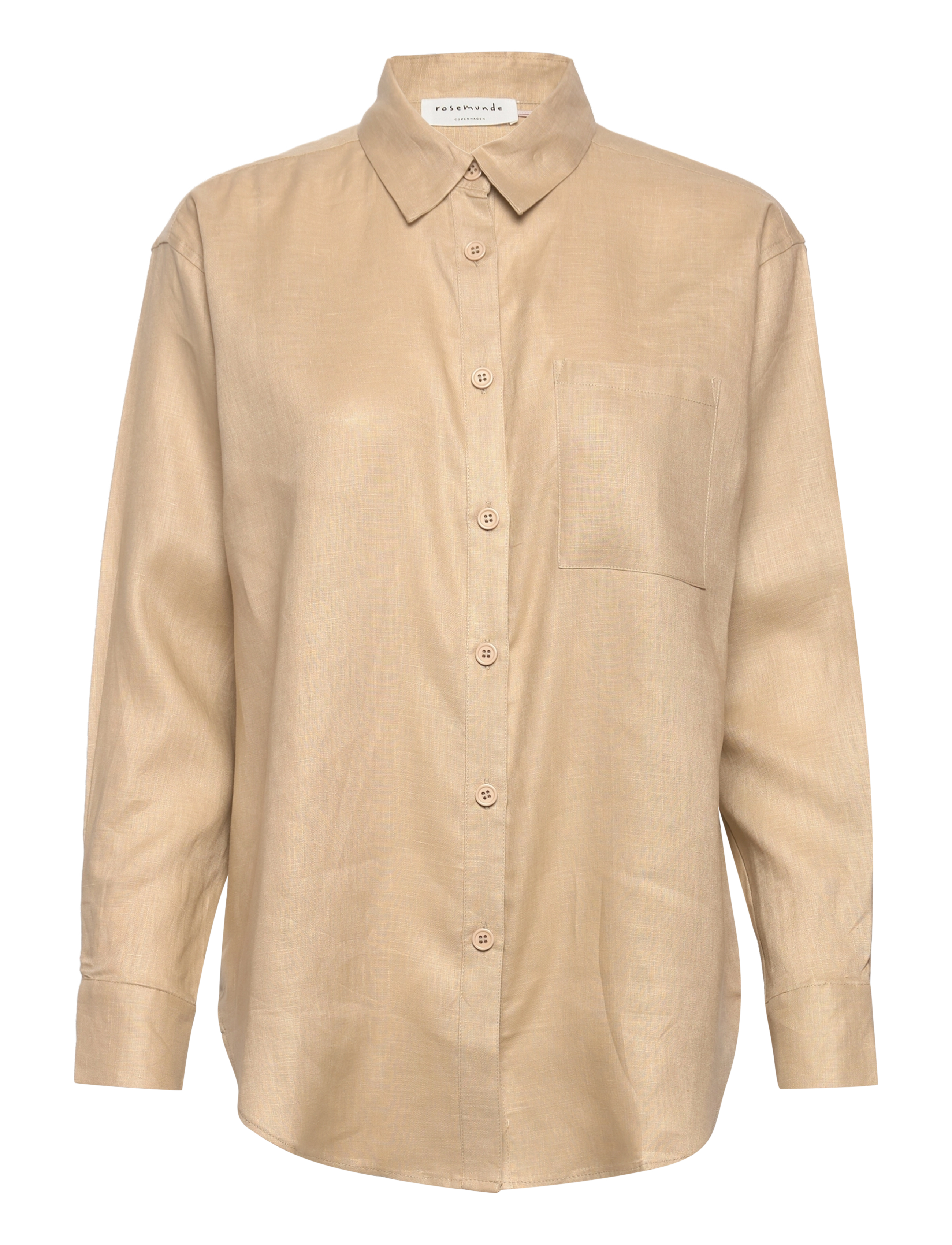 Rosemunde Linen shirt - Bluser & Skjorter - NATURAL SAND / beige