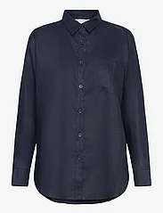 Rosemunde - Linen shirt - hørskjorter - navy - 0