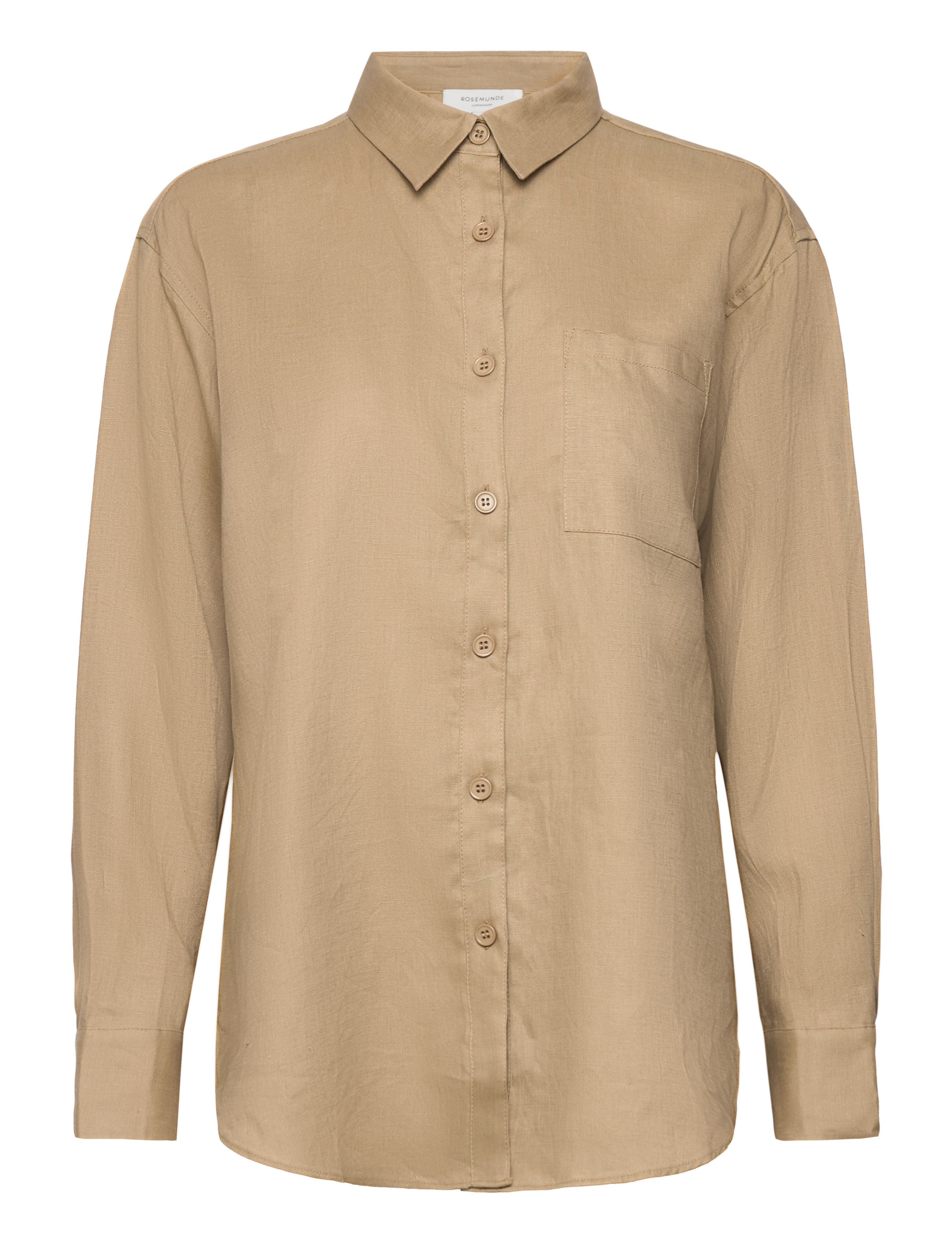 ROSEMUNDE Linen Shirt Braun - 38 - Damen