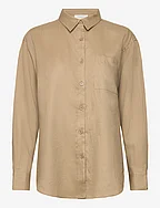 Linen shirt - PORTOBELLO BROWN