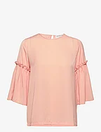 Recycled polyester blouse - PEACHY ROSE