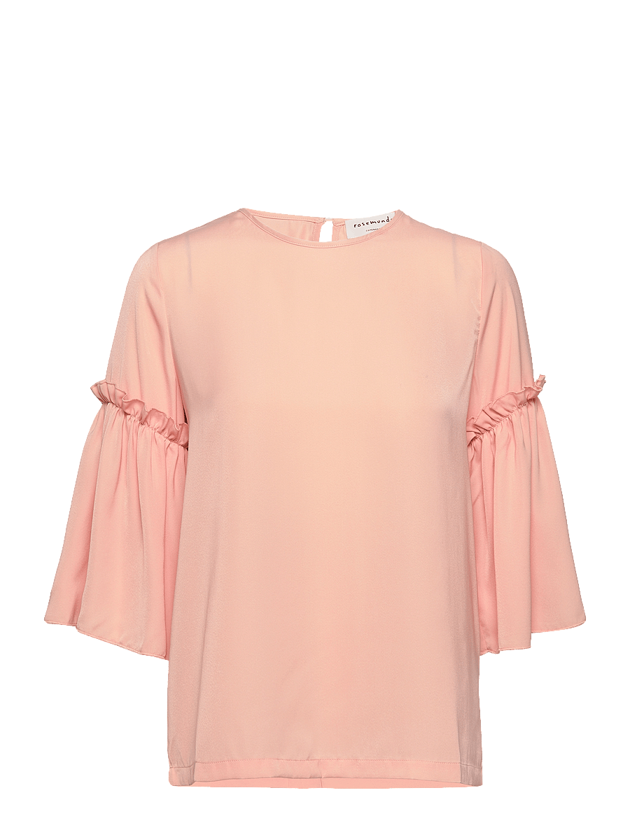 Rosemunde - Recycled polyester blouse - langærmede bluser - peachy rose - 0