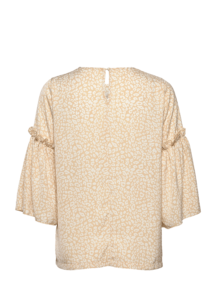 Rosemunde - Recycled polyester blouse - langärmelige blusen - sand leo print - 1