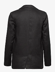 Rosemunde - Linen/cotton jacket - enkeltradede blazere - black - 1
