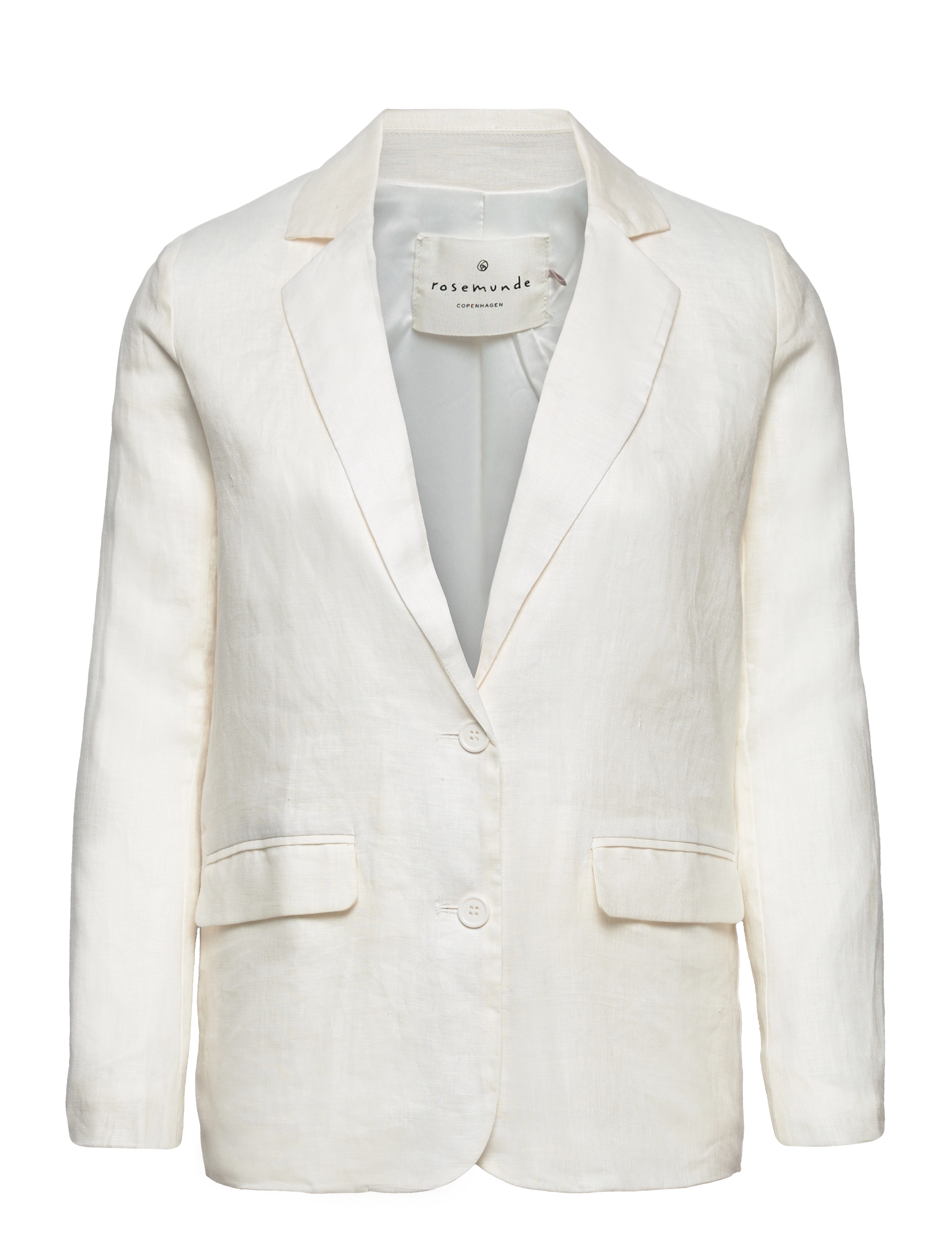 Rosemunde - Linen/cotton jacket - ivory - 0