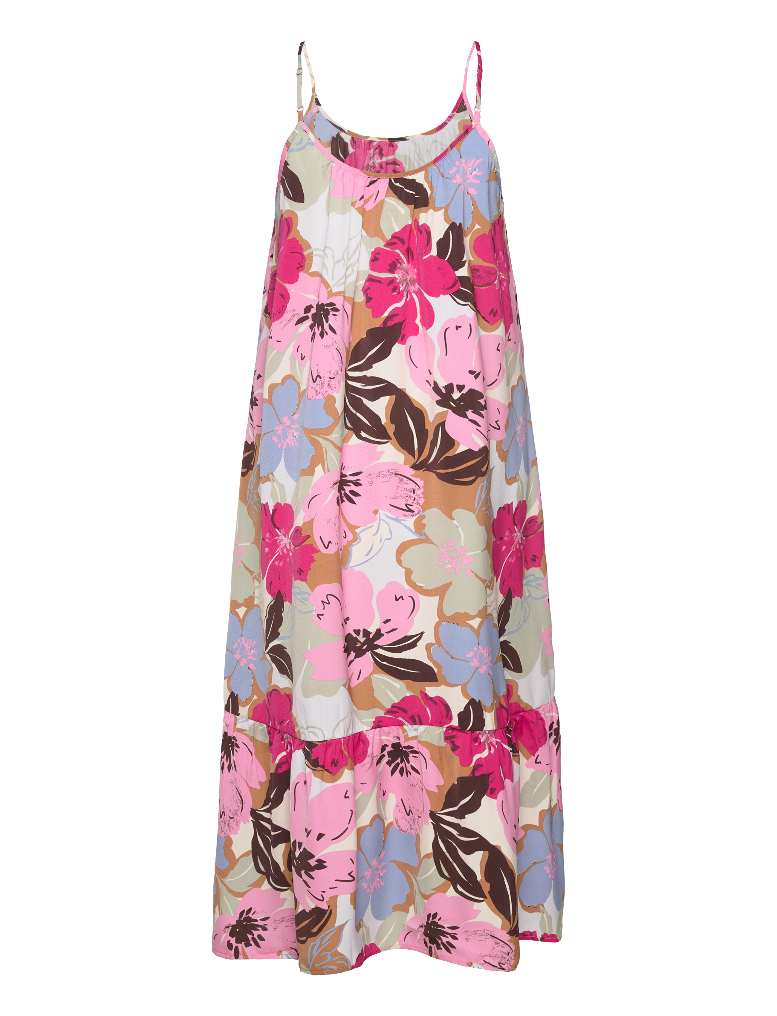 Rosemunde - Recycle polyester strap dress - supersized floral print - 1