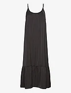 Recycle polyester dress - BLACK
