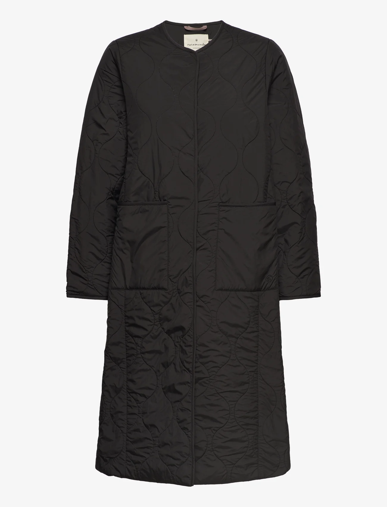 Rosemunde - Recycle polyester coat - frühlingsjacken - black - 0