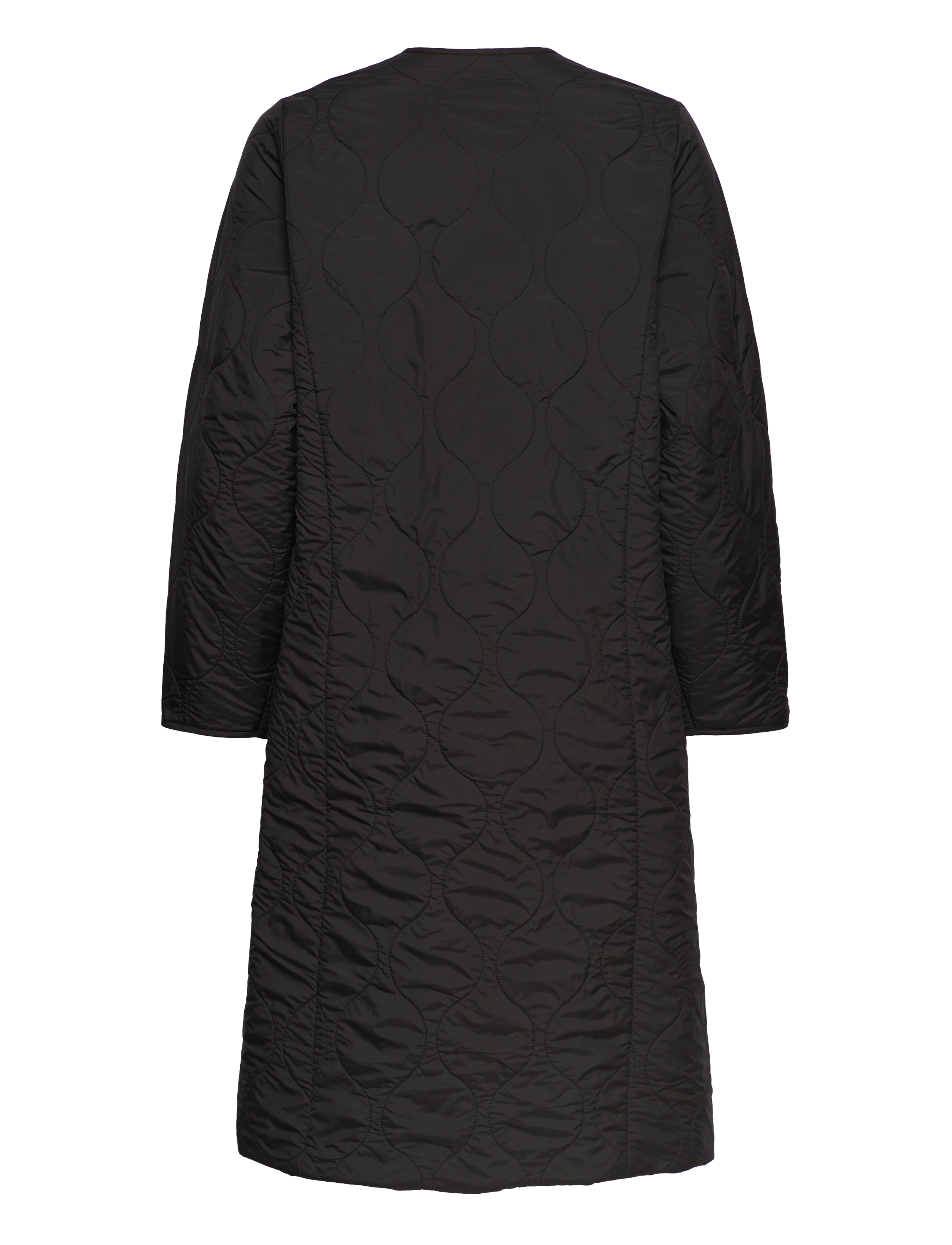 Rosemunde - Recycle polyester coat - overtøj - black - 1