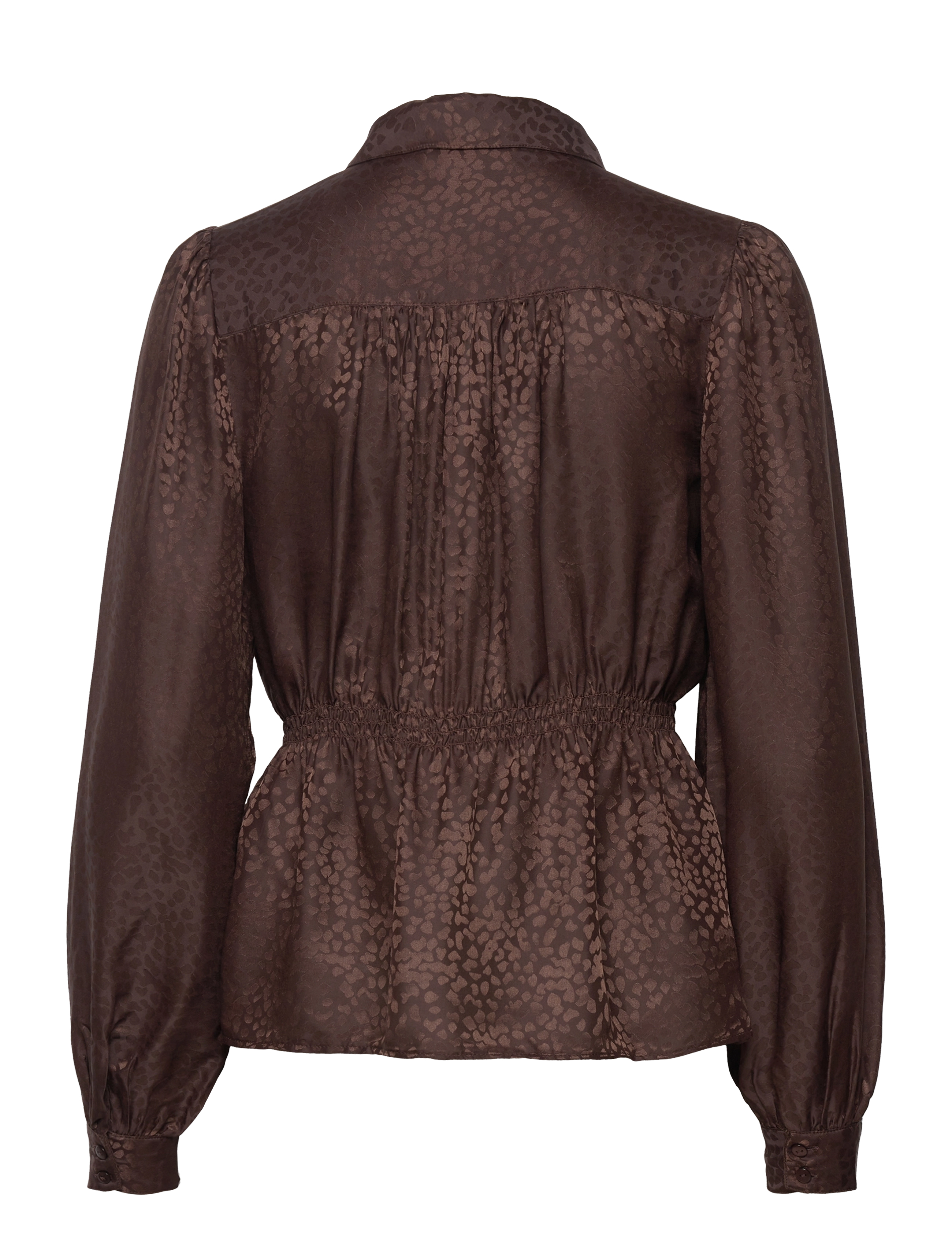 Rosemunde - Viscose / silk shirt - coffee bean - 1