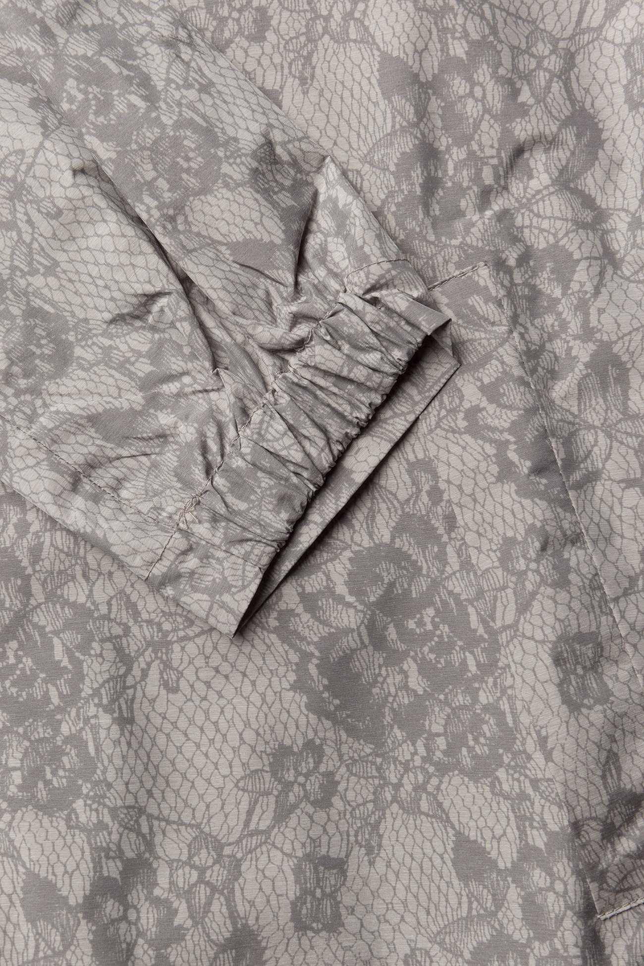 Rosemunde - Coat ls - dove lace print - 4