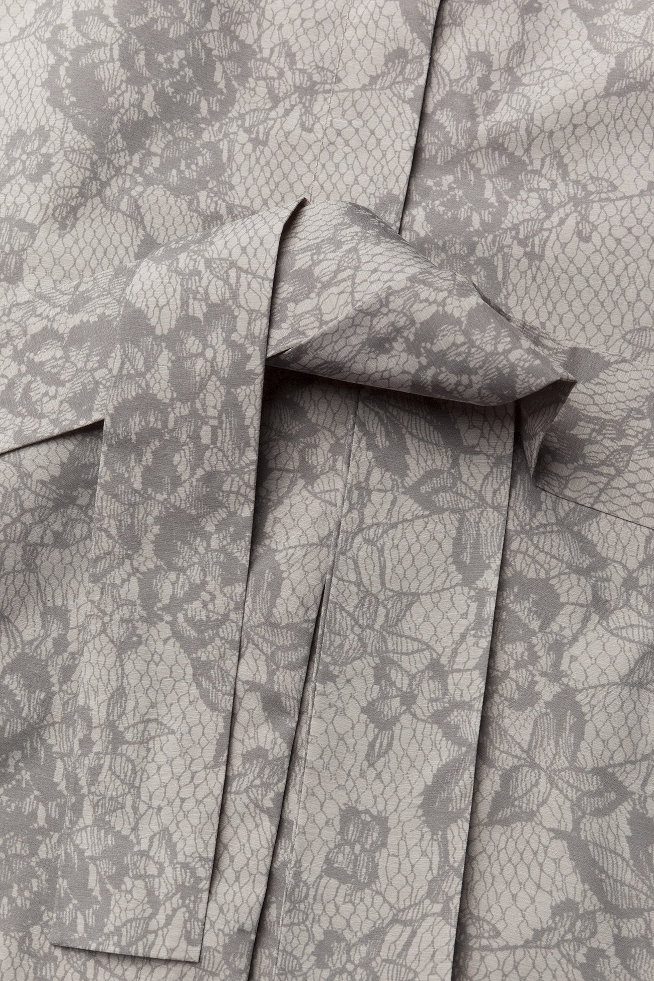 Rosemunde - Coat ls - dove lace print - 5