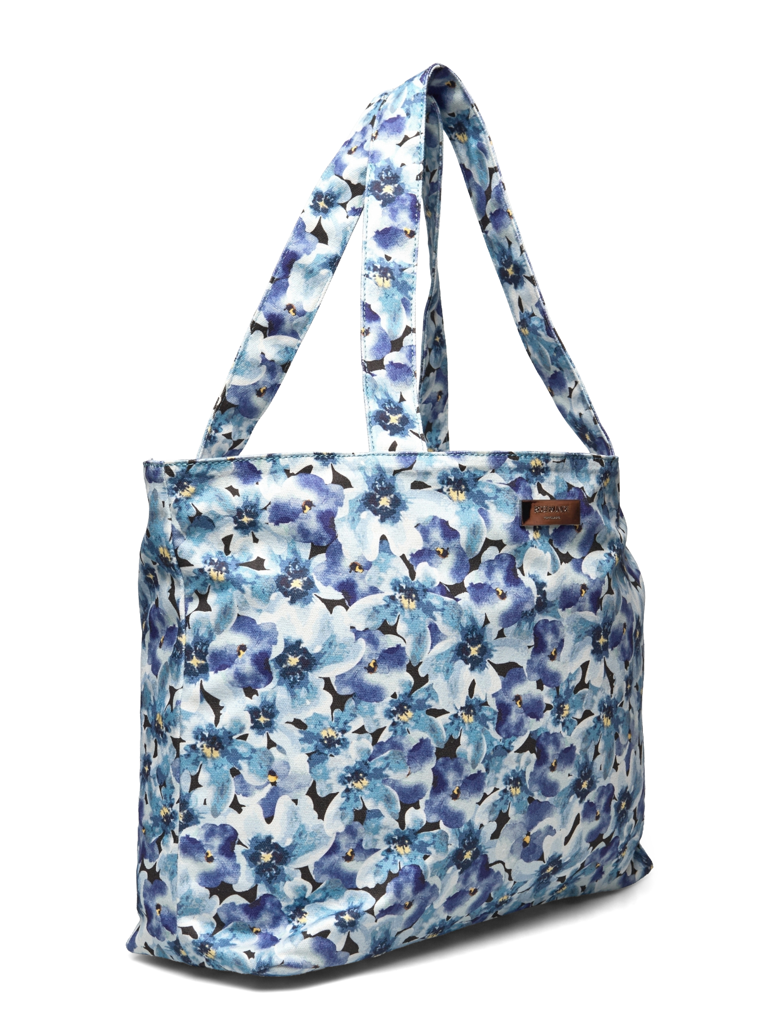 Rosemunde - Canvas shopper - true amazonite flower print - 2