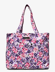 Rosemunde - Canvas shopper - tote bags - purple velvet flower print - 0