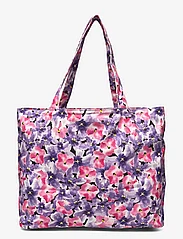 Rosemunde - Canvas shopper - tote bags - purple velvet flower print - 1