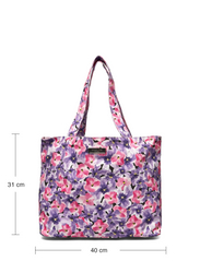 Rosemunde - Canvas shopper - tote bags - purple velvet flower print - 4
