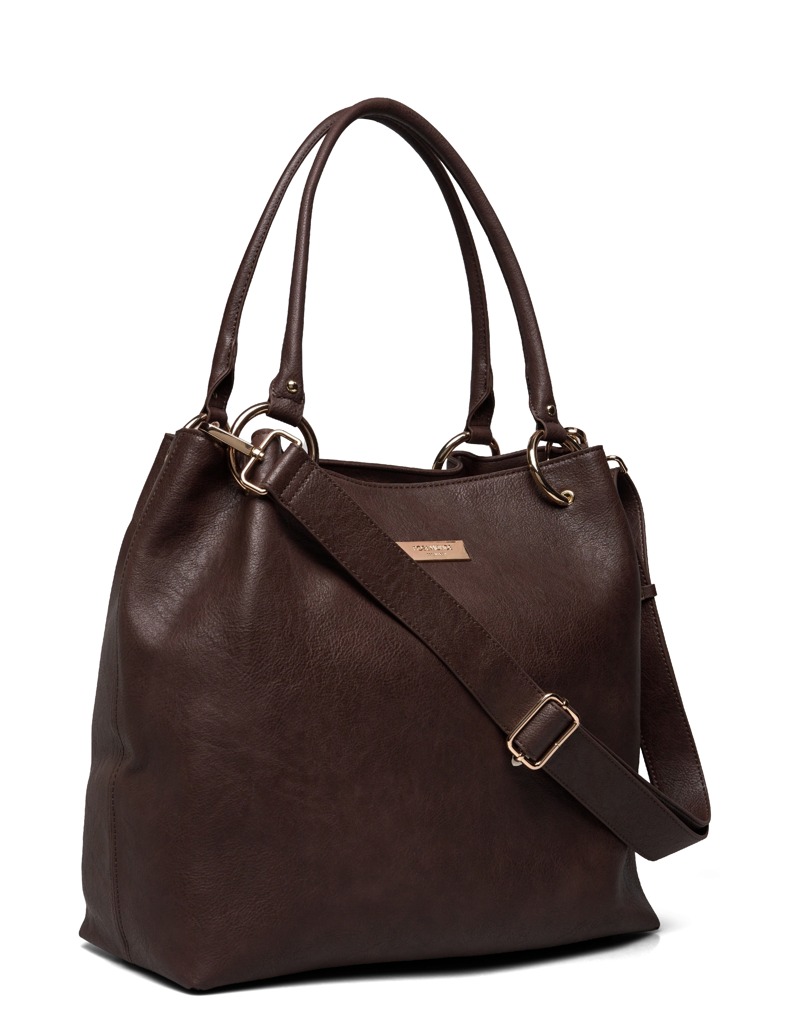 Rosemunde - RBAndora Big Shopper - juhlamuotia outlet-hintaan - dark brown gold - 2