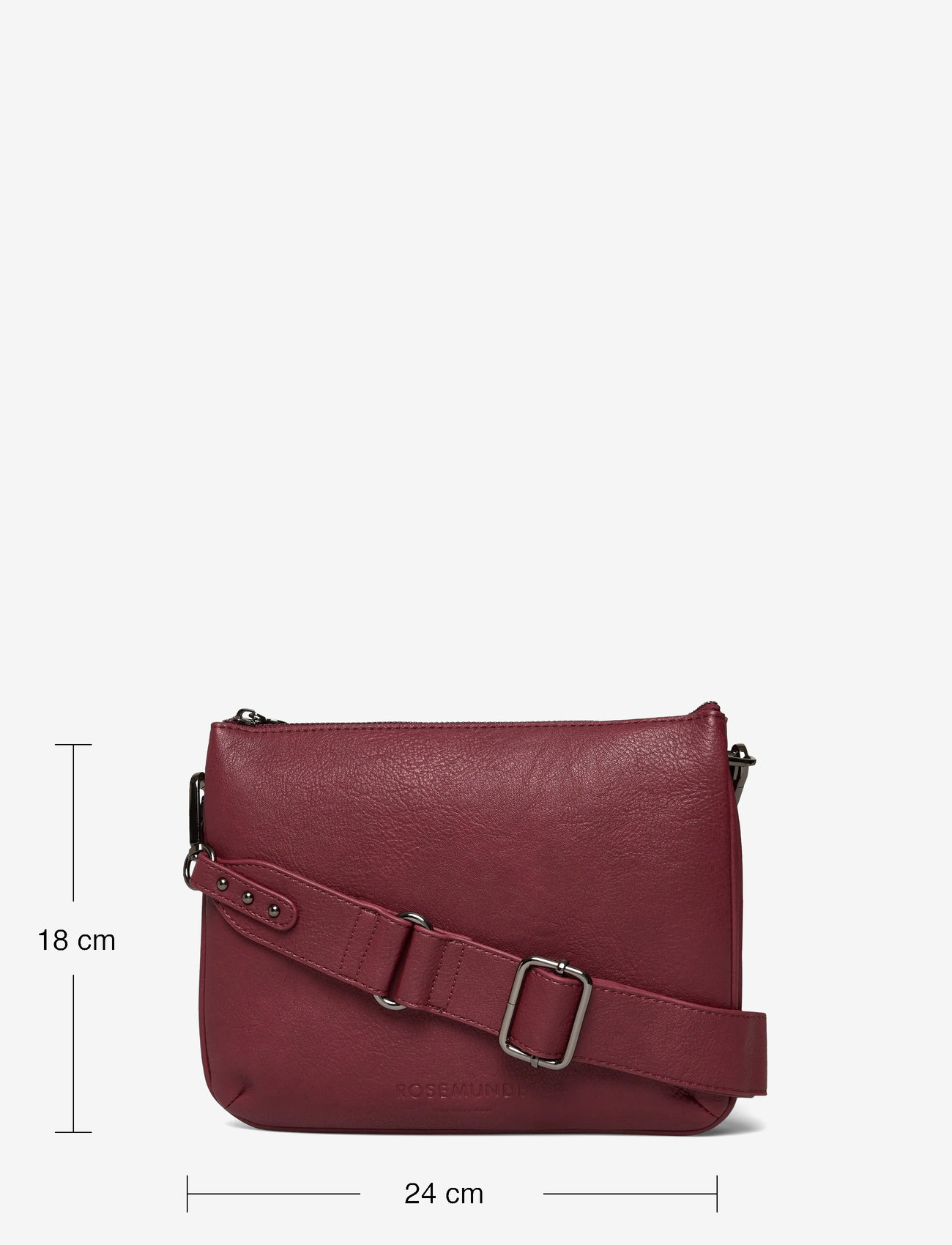 Rosemunde - RBAndora Small Cross Body Bag - crossbody bags - cranberry black oxid - 3