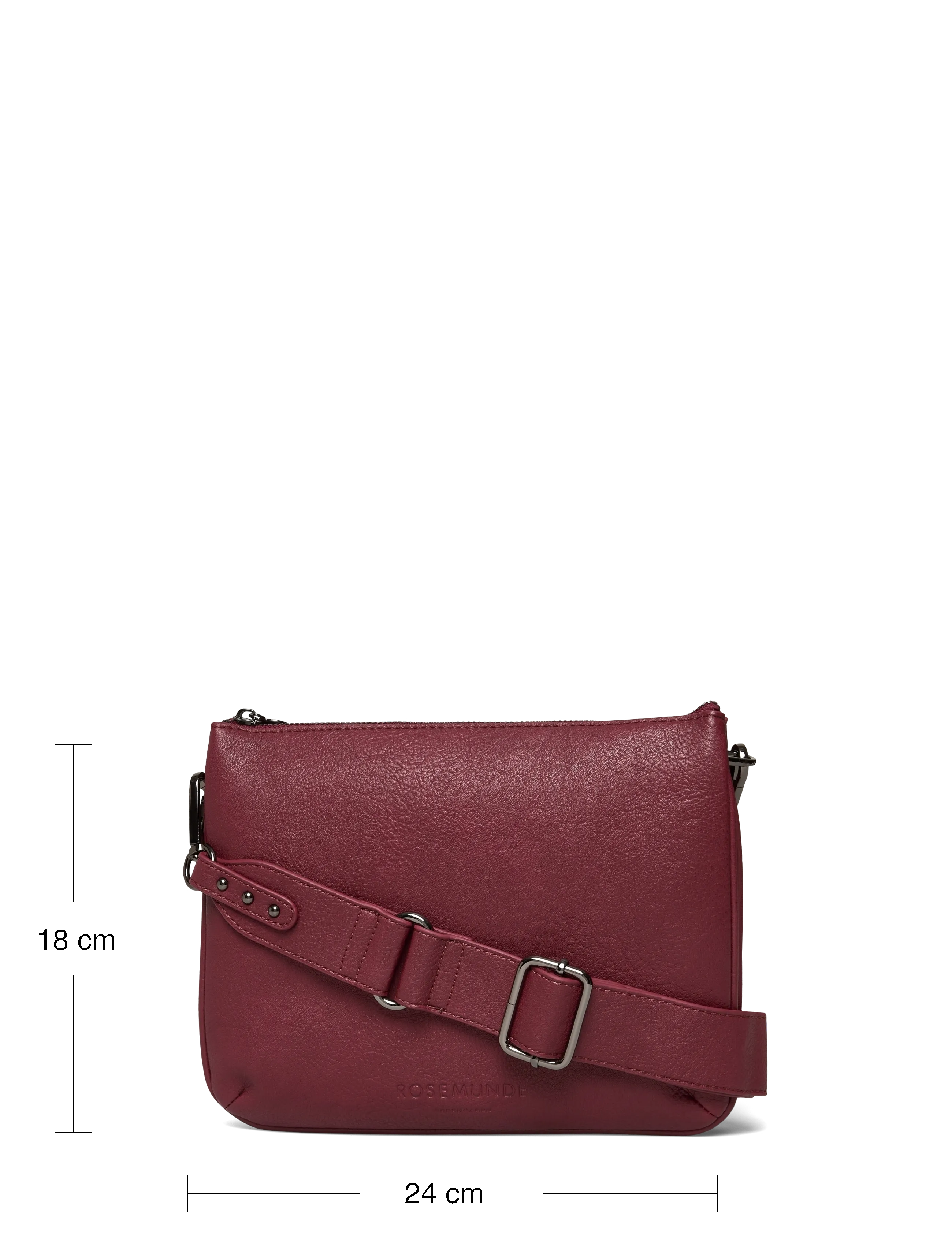 Rosemunde - RBAndora Small Cross Body Bag - crossbody bags - cranberry black oxid - 3