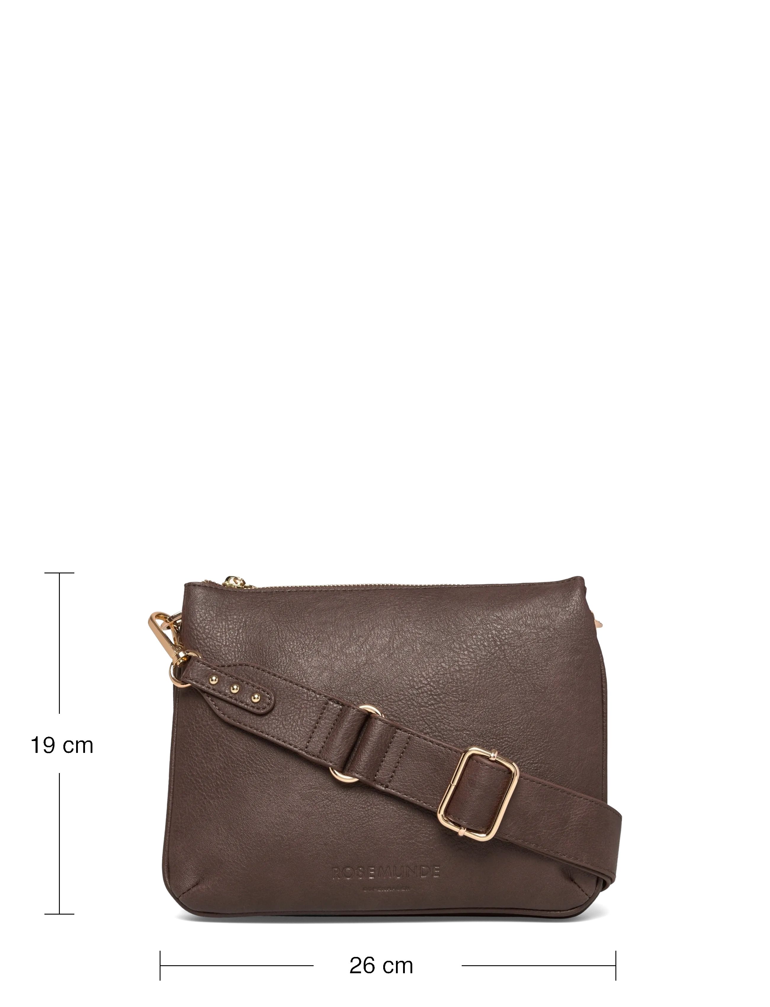 Rosemunde - RBAndora Small Cross Body Bag - accessories - dark brown gold - 3