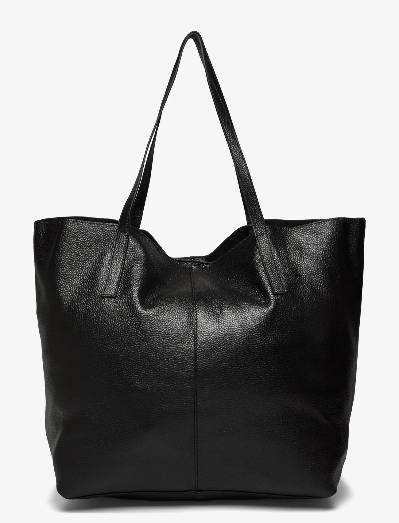 Rosemunde - Leather shopper - shoppingväskor - black silver - 0