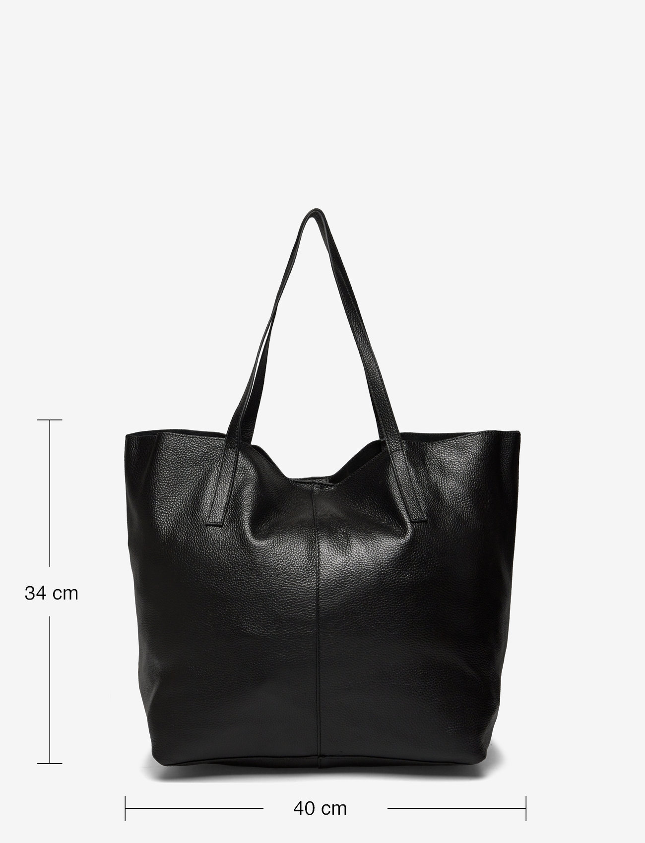 Rosemunde - Leather shopper - black silver - 4