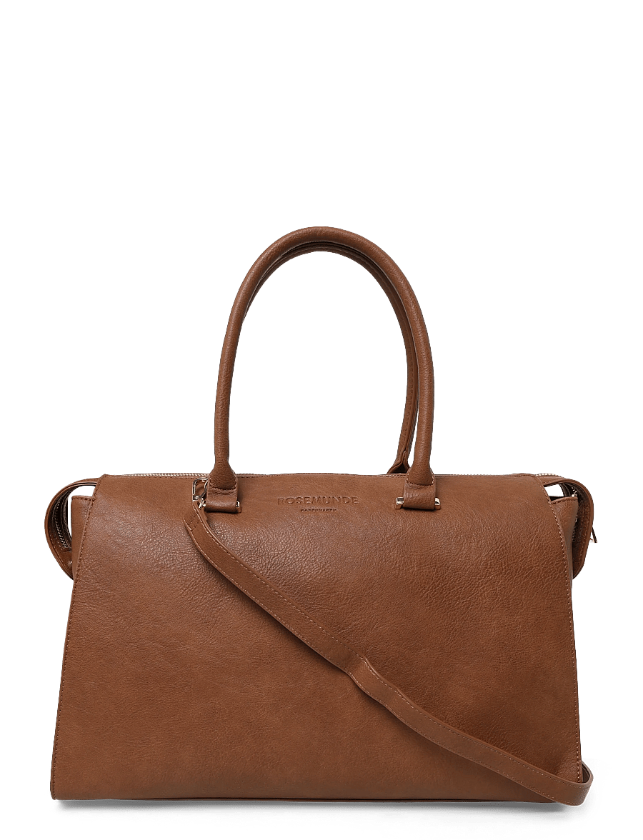 Rosemunde - RBAndora Medium Working Bag - hverdags stil - cocoa brown gold - 0