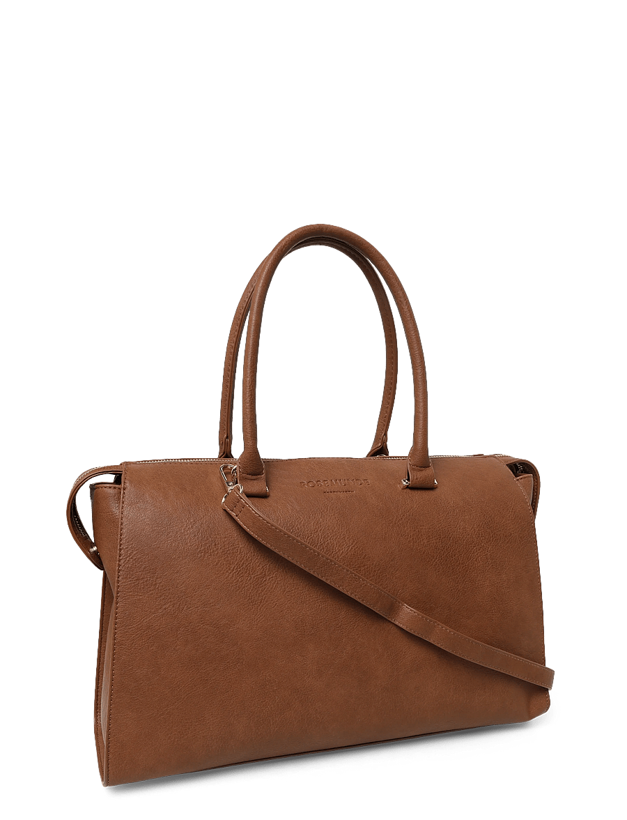 Rosemunde - RBAndora Medium Working Bag - hverdags stil - cocoa brown gold - 2