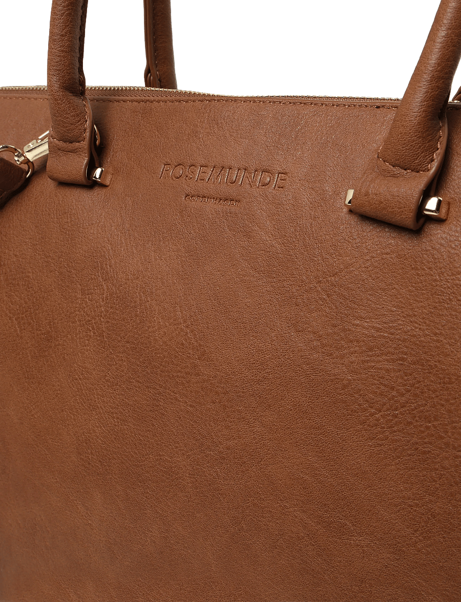 Rosemunde - RBAndora Medium Working Bag - hverdags stil - cocoa brown gold - 3