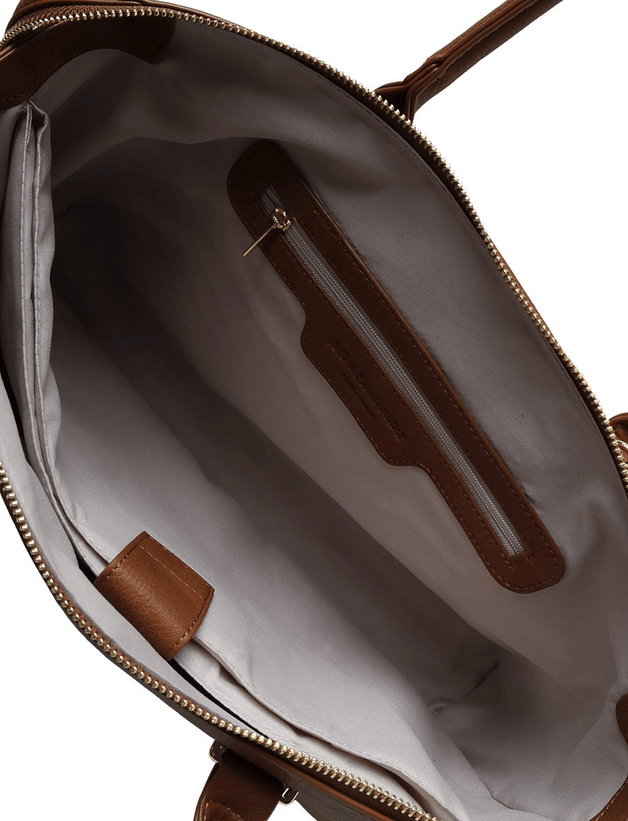 Rosemunde - RBAndora Medium Working Bag - hverdags stil - cocoa brown gold - 4
