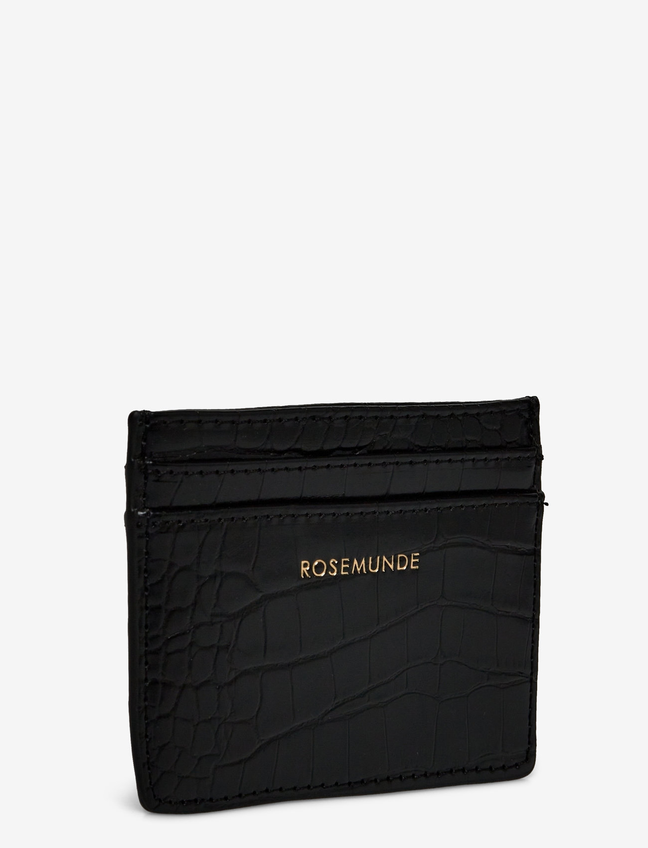 Rosemunde - Ava card holder - plånböcker - black gold - 2