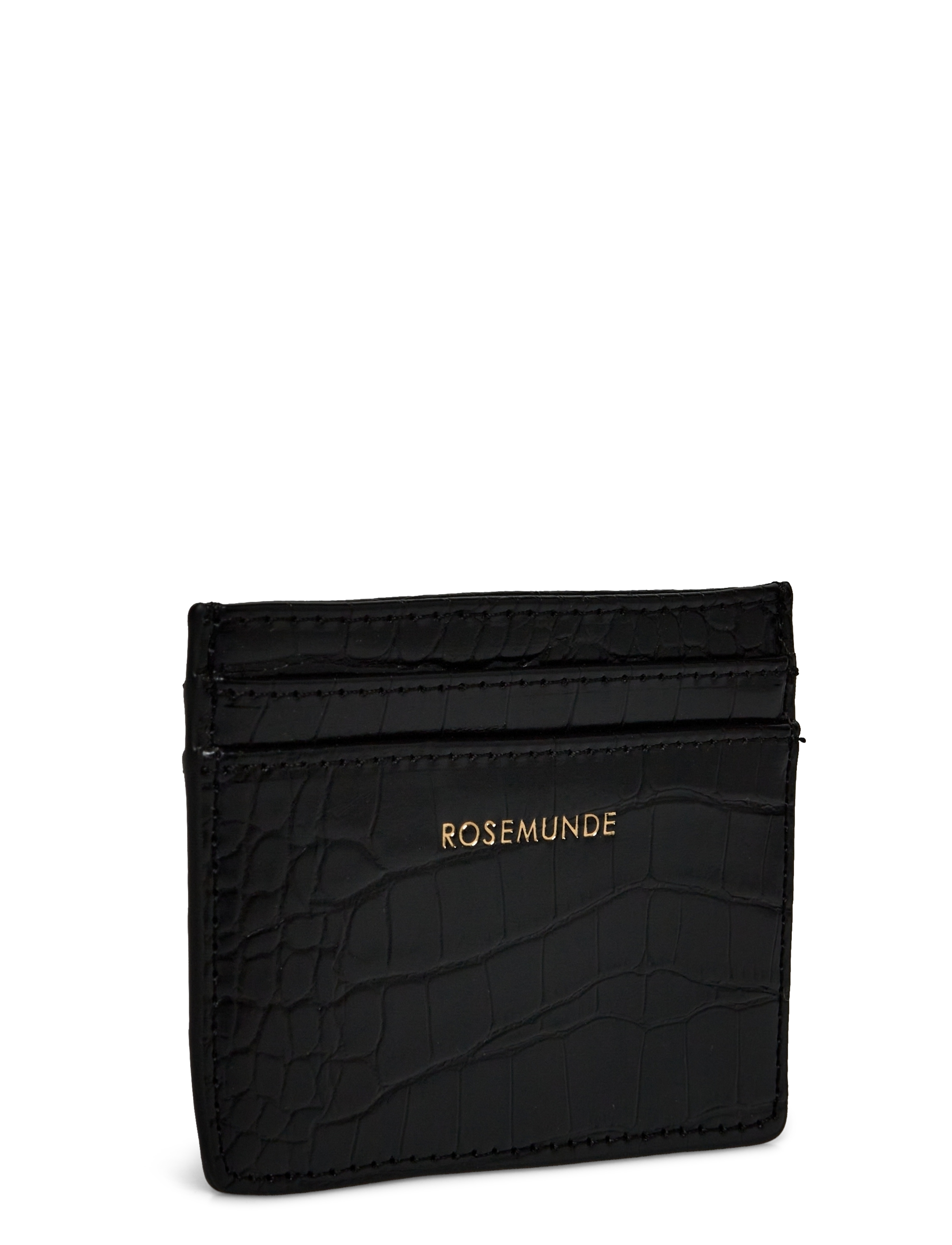 Rosemunde - Ava card holder - plånböcker - black gold - 2