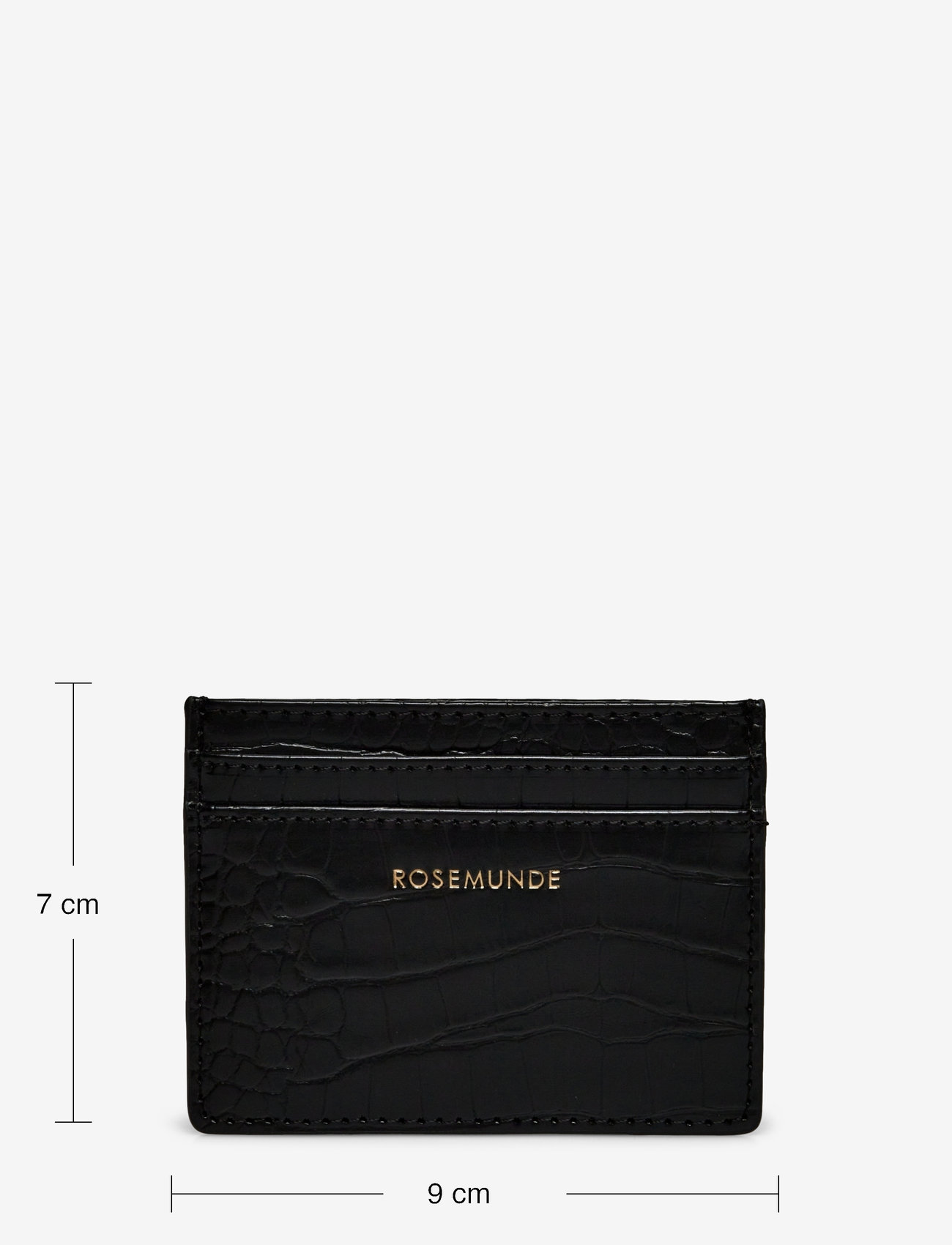 Rosemunde - Ava card holder - plånböcker - black gold - 3