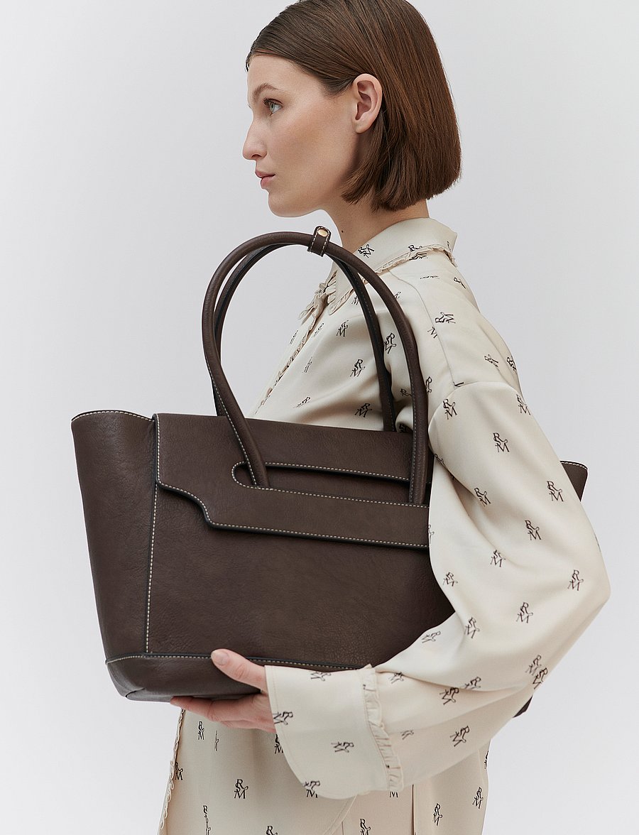 Rosemunde - RBAndora Working Bag - shopper - dark brown gold - 0