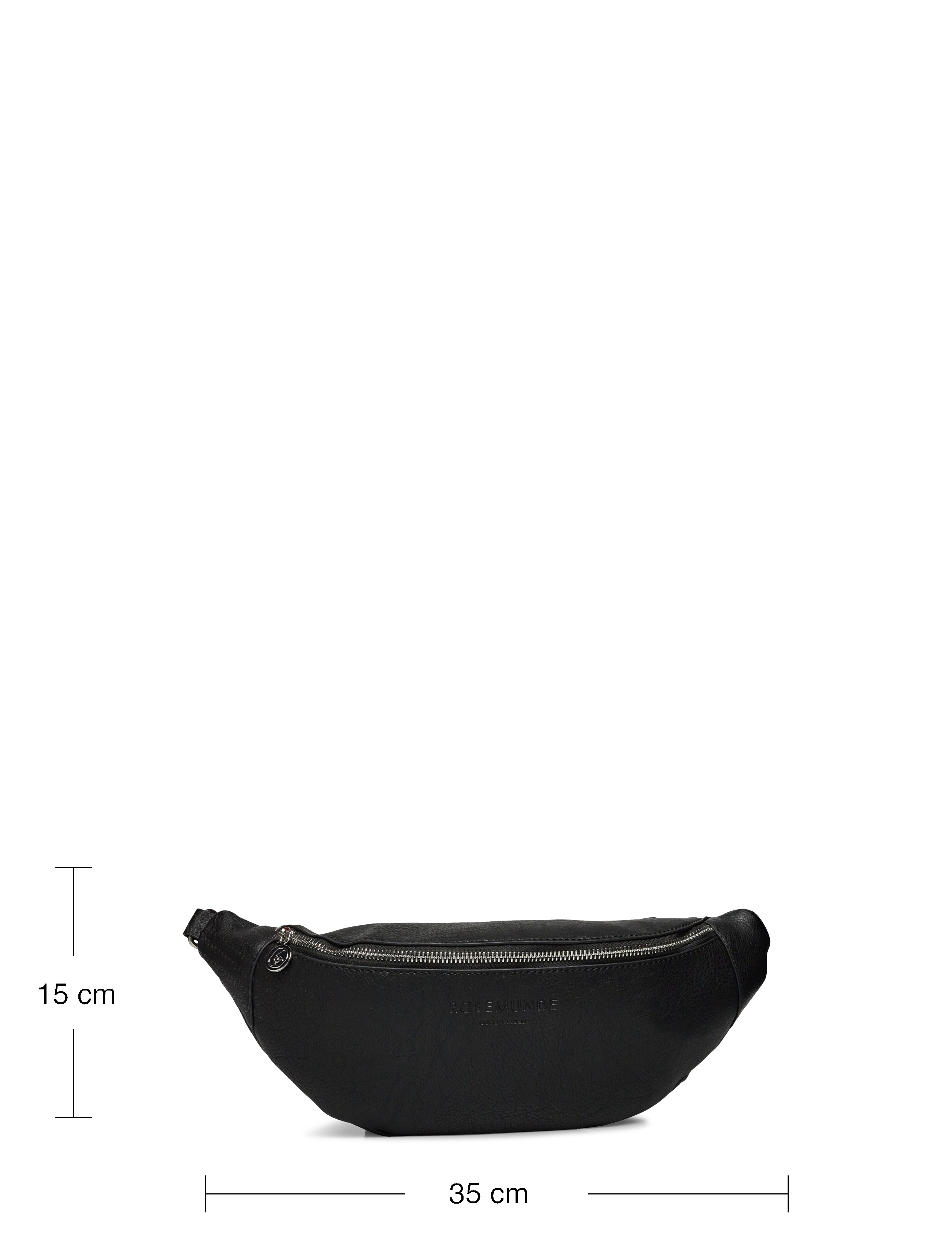 Rosemunde - Cross shoulder bum bag - black silver - 4