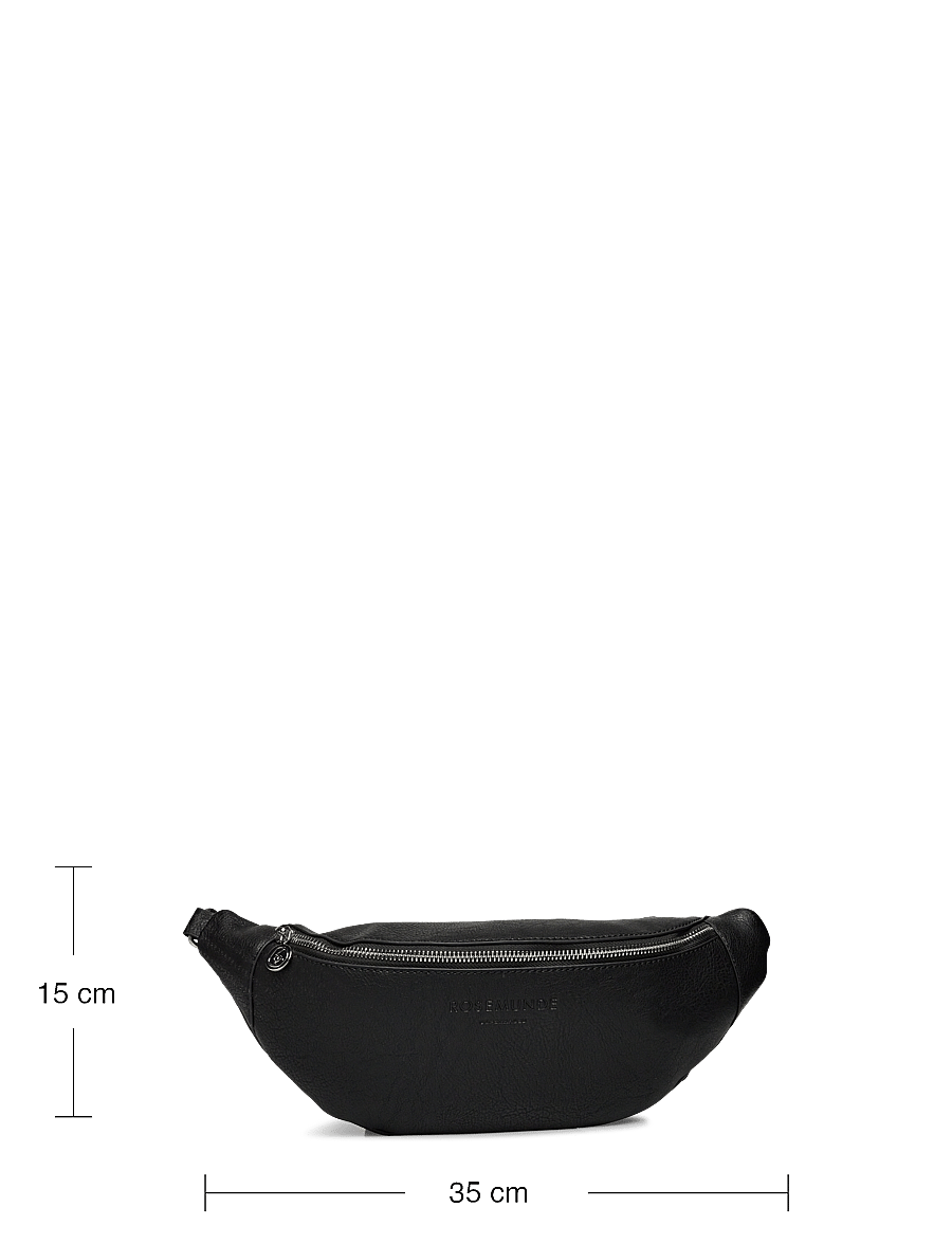 Rosemunde - Cross shoulder bum bag - vöökotid - black silver - 4
