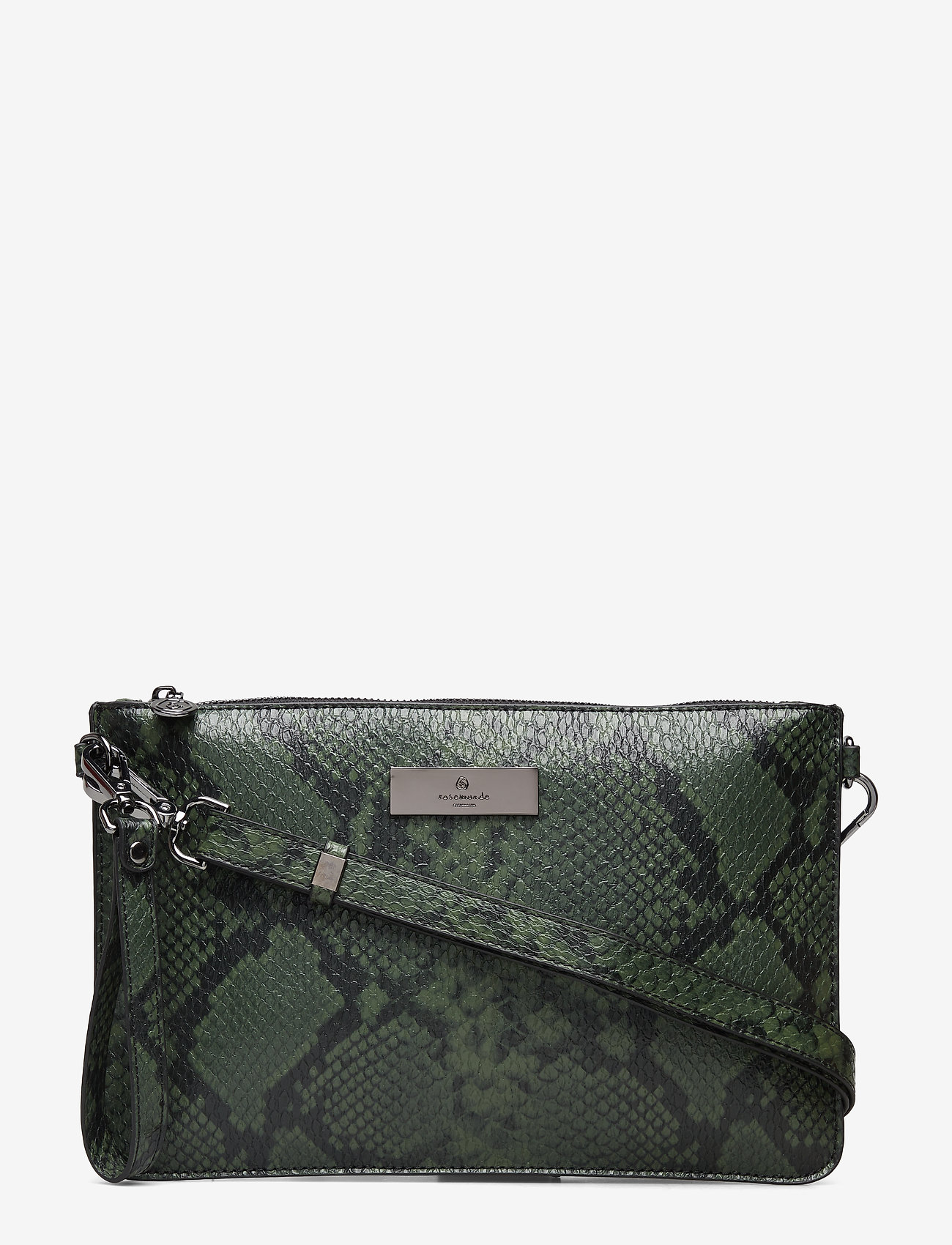 Rosemunde - Clutch - black green python print - 0