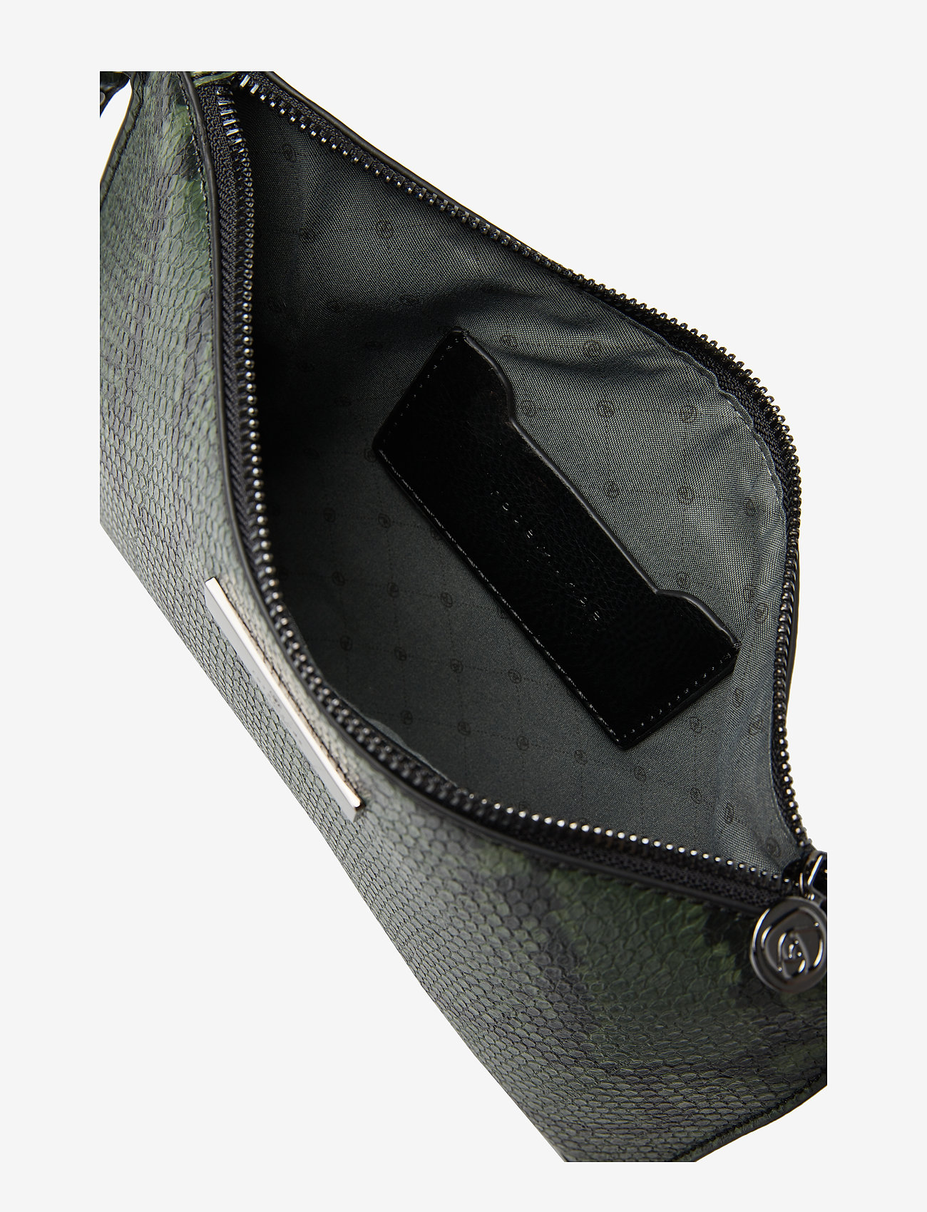 Rosemunde - Clutch - black green python print - 3