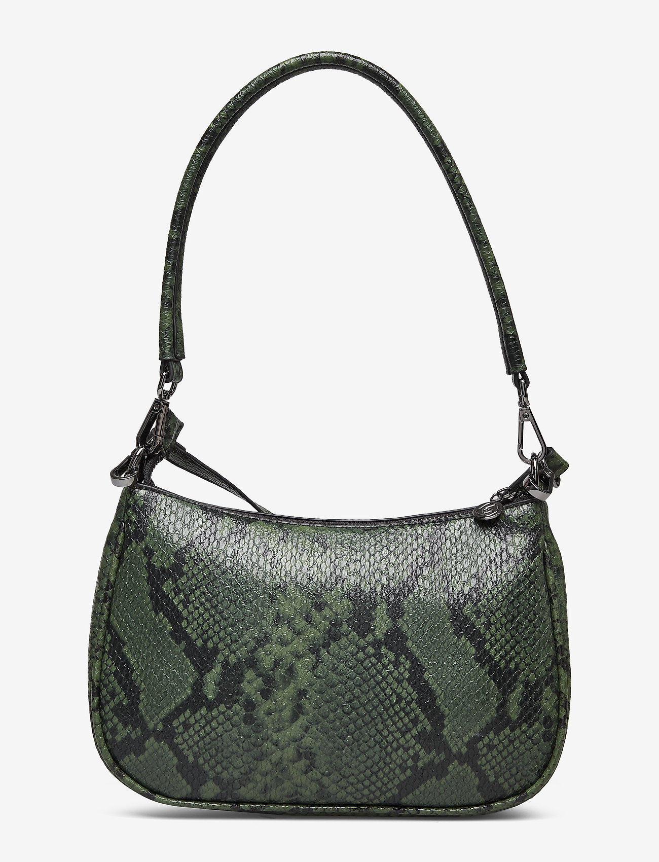 Rosemunde - Clutch - black green python print - 1