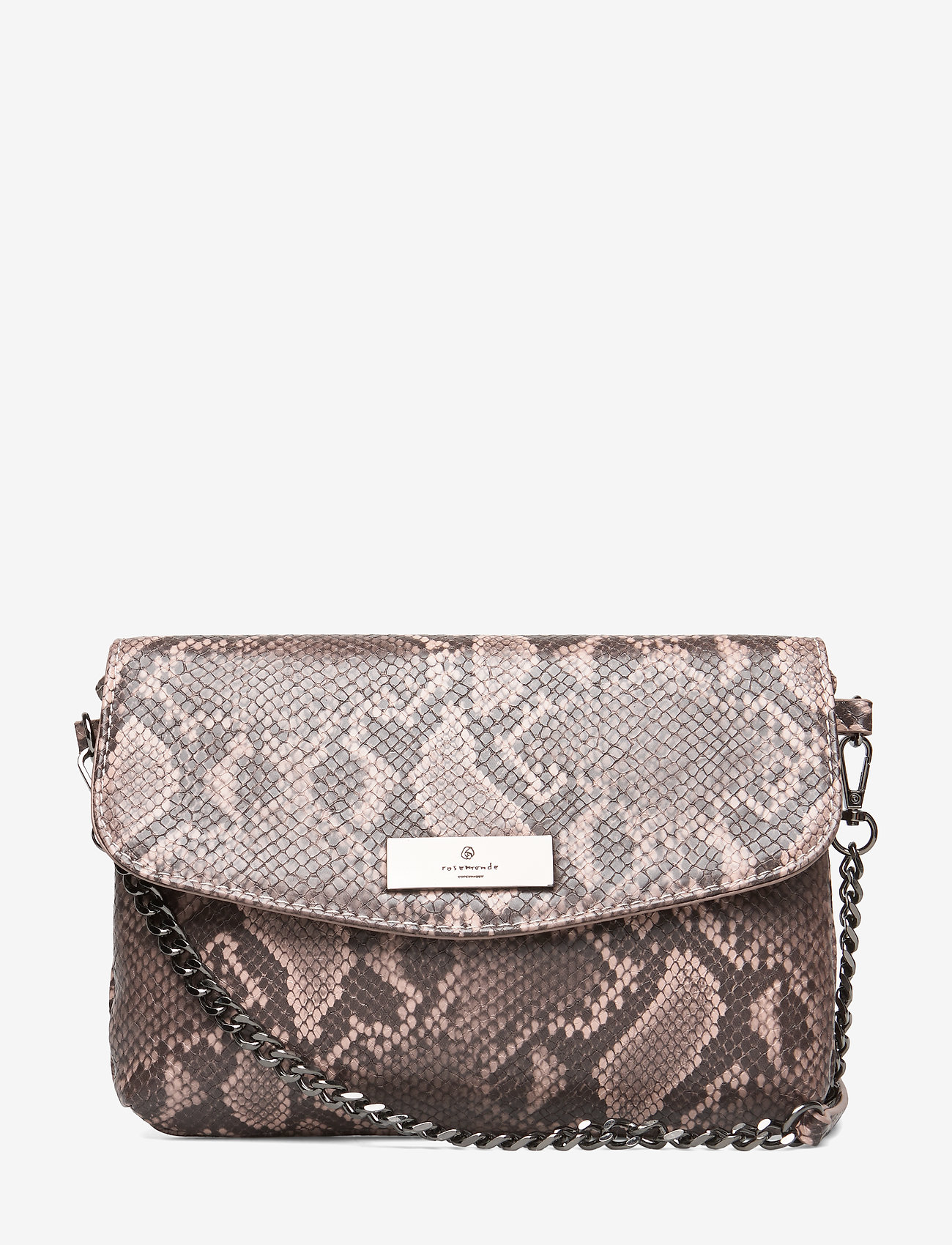 Rosemunde - Clutch - warm brown python print - 0