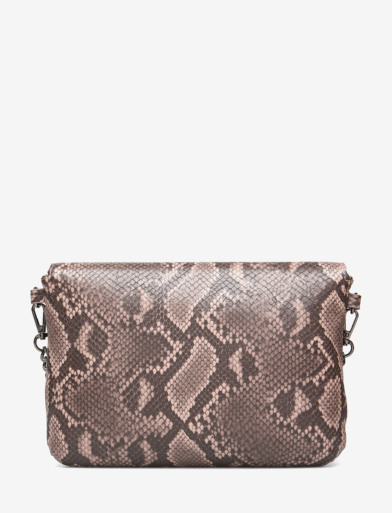 Rosemunde - Clutch - warm brown python print - 1