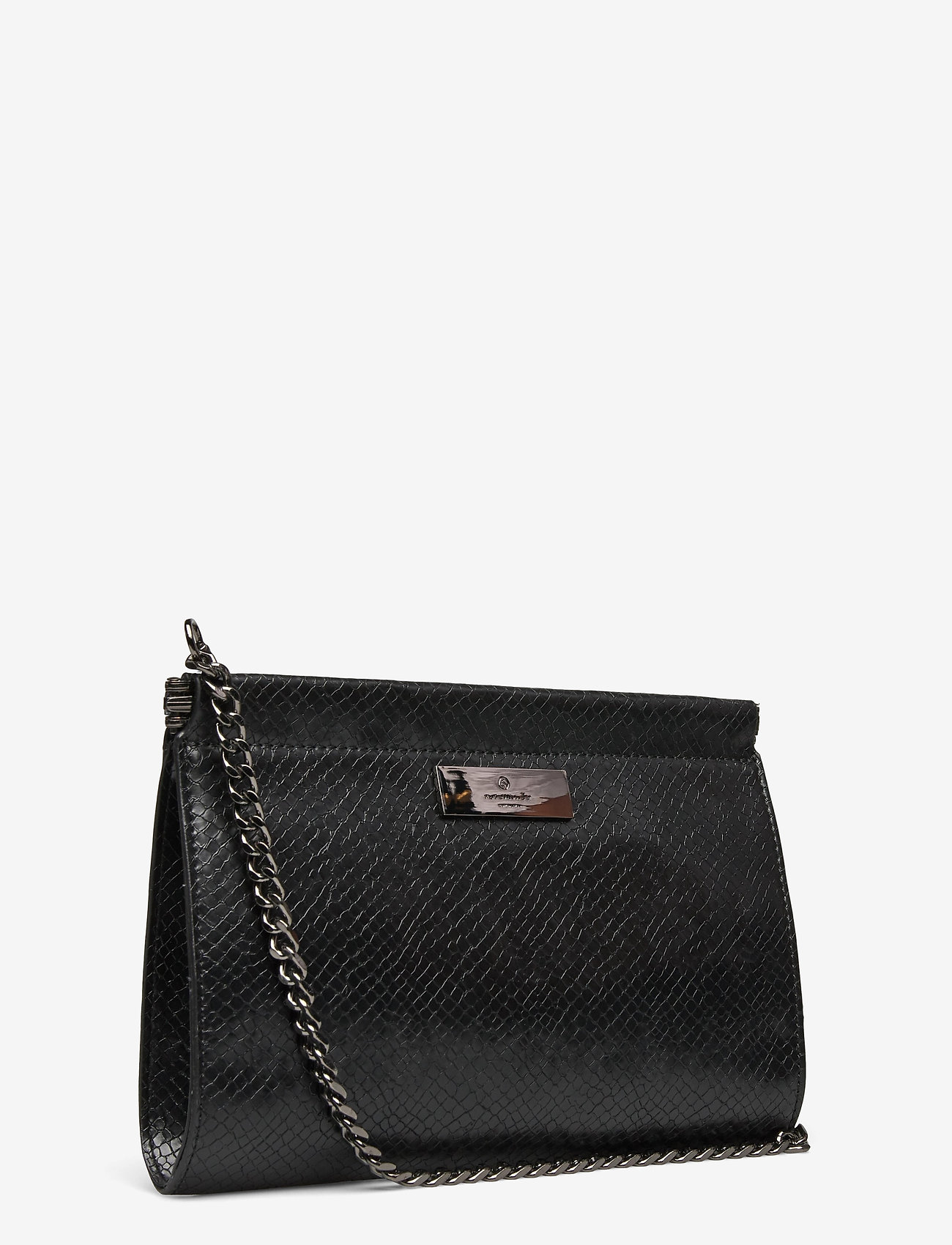 Rosemunde - Clutch - black python print - 2